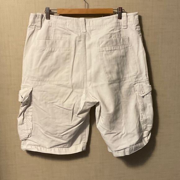Timberland White Cargo Shorts - Picture 2 of 6